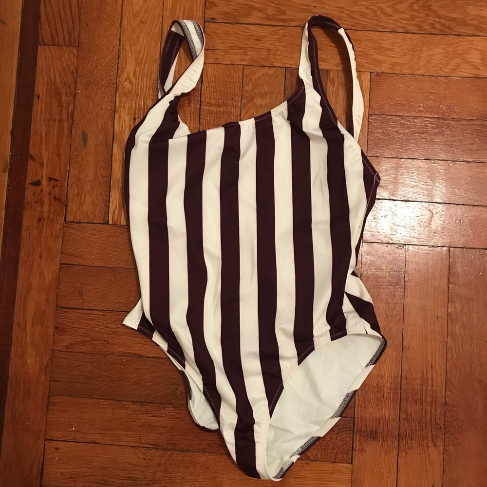 solid & striped one piece!